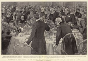 La salute di Lord Roberts al pranzo a Buckingham Palace, presieduto dal Principe di Galles da William Small