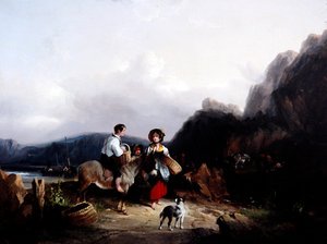 Paesaggio costiero da William Snr. Shayer