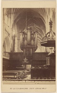 Cattedrale di Exeter, coro che guarda a ovest. da William Spreat