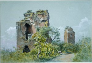 Terme di Traiano (Sette Sale, Villa Brancaccio, Roma) da William Stanley Haseltine