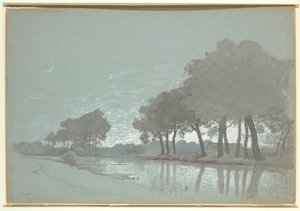 Scena del Canale vicino a Bruges, Belgio