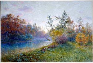 Diga del mulino a Traunstein da William Stanley Haseltine