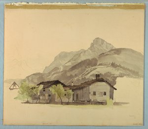 Studio di paesaggio, Brunnen, Svizzera da William Stanley Haseltine