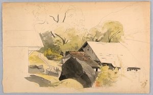 Studio di paesaggio, Svizzera da William Stanley Haseltine