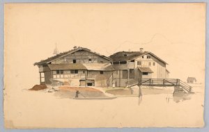 Studio di paesaggio, Svizzera da William Stanley Haseltine
