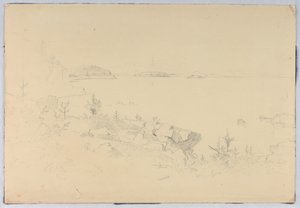 Studio di Paesaggio Marino. Isole Porcupine, Bar Harbor, ME da William Stanley Haseltine