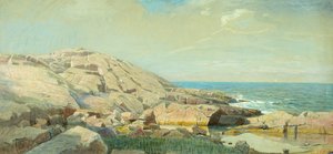 La costa del Maine al tramonto da William Stanley Haseltine