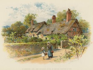 Nella terra di Shakespeare, Cottage di Anne Hathaway a Shottery, Stratford-on-Avon da William Stephen Coleman