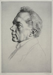 Campbell Dodgson, profilo a sinistra