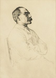 Ritratto di Rudyard Kipling da William Strang
