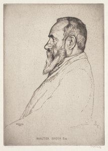 Ritratto di Walter Brock da William Strang
