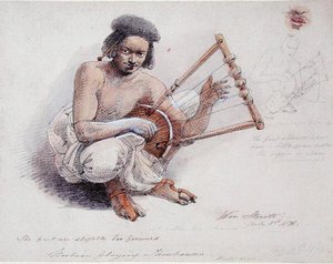 Nubiano che suona il tamburello, 8 luglio 1878 da William Strutt