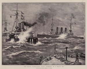 Le manovre navali, H M S Benbow in mare agitato