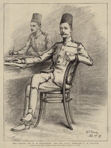 Il Sirdar, Sir H H Kitchener, e il suo ADC, Bimbashi J K Watson da William T. Maud