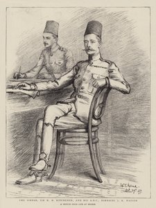 Il Sirdar, Sir H H Kitchener, e il suo ADC, Bimbashi J K Watson da William T. Maud