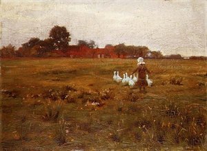 La ragazza delle oche da William Teulon Blandford Fletcher