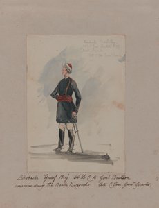 Bimbashi Yusuf Bey A.D.C. al Genl. Beatson comandante dei Bashi Bazouks da William Thomas Markham