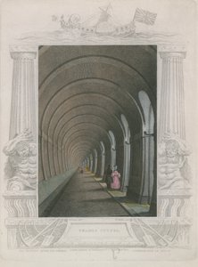 Il tunnel del Tamigi da William Tombleson