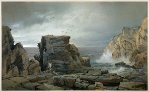 Una costa rocciosa