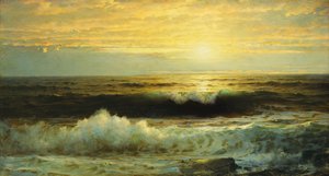 Un tramonto arancione che svanisce