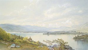 Lago Squam e le montagne Sandwich da William Trost Richards