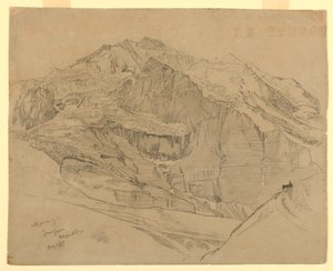 Paesaggio, Jungfrau, Svizzera da William Trost Richards