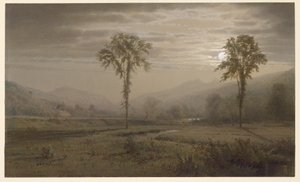 Chiaro di luna sul Monte Lafayette, New Hampshire da William Trost Richards