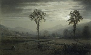 Chiaro di luna sul Monte Lafayette, New Hampshire, 1873