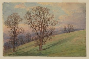 Studio di paesaggio, Chester County, PA da William Trost Richards
