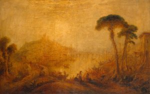 Paesaggio antico con figure