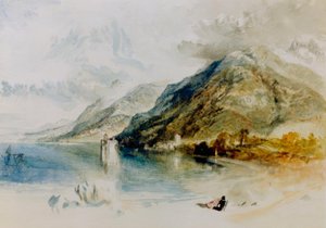Il castello di Chillon sul lago di Ginevra, visto da Villeneuve da Joseph Mallord William Turner