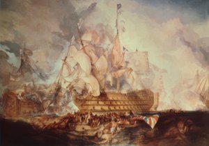La battaglia di Trafalgar da Joseph Mallord William Turner