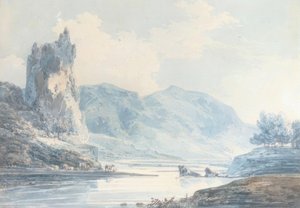 Ilam Rock, Dovedale, Staffordshire da Joseph Mallord William Turner