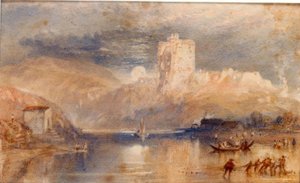 Castello di Norham – Sorgere della luna da Joseph Mallord William Turner