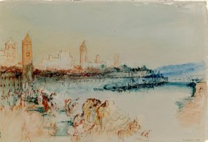Ratisbona vista dal ponte da Joseph Mallord William Turner