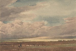 Pianura di Salisbury con Old Sarum in lontananza, Wiltshire da Joseph Mallord William Turner