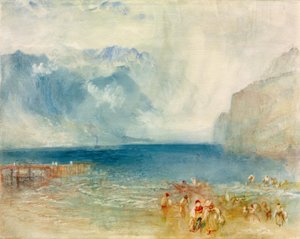 Il primo battello a vapore sul lago di Lucerna da Joseph Mallord William Turner