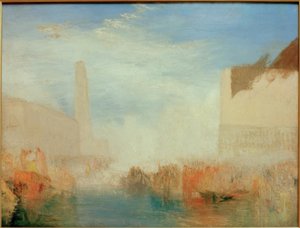 Venezia: La Piazzetta con la cerimonia del Doge che si sposa da Joseph Mallord William Turner