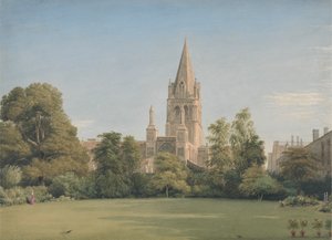 Veduta dal Giardino del Decano, Christ Church, Oxford da William Turner of Oxford