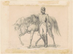 Dragone con il Suo Cavallo da William Tylee Ranney