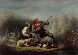 Sulle ali, 1850 circa (olio su tela)