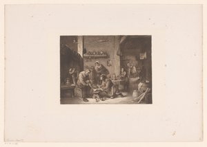 Interno con un medico e un barbiere da William Unger