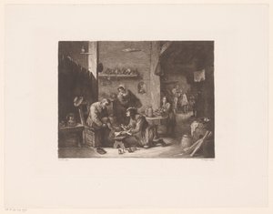 Interno con un medico e un barbiere da William Unger