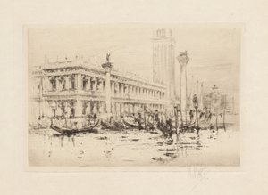 Il set di Venezia: La biblioteca di San Marco da William Walcot