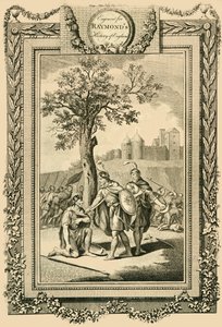 Re Athelstan salva la vita di suo padre, Edoardo il Vecchio, c1786 da William Walker