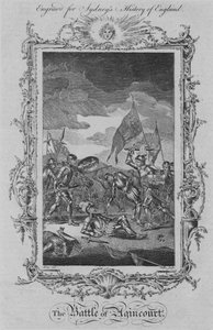 La battaglia di Azincourt, 1773 da William Walker