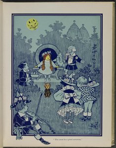 "Devi essere una grande maga", illustrazione da "Il meraviglioso mago di Oz" di Lyman Frank Baum da William Wallace Denslow