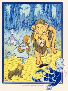 "Dovresti vergognarti di te stesso!" da "Il meraviglioso mago di Oz" di L. Frank Baum da William Wallace Denslow
