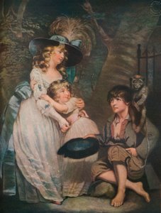 Una giovane signora incoraggia il comico, c1786-1826 da William Ward