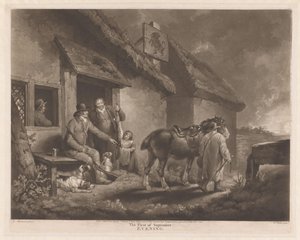 Cacciatori e cani da caccia con il loro bottino in una locanda da William Ward